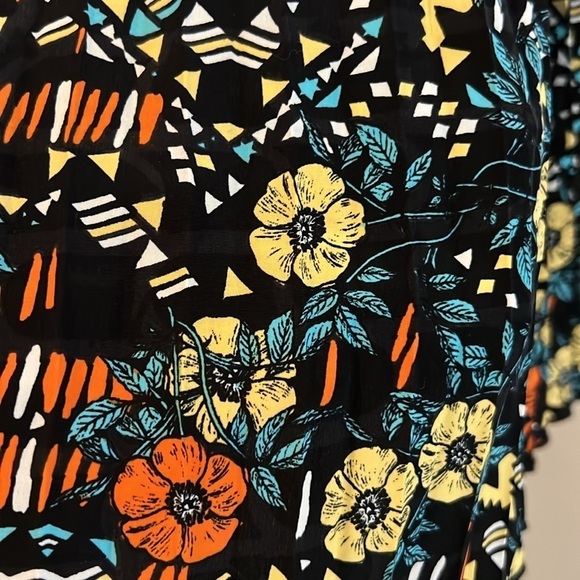 LulaRoe Jill skirt floral size XL - Picture 2 of 5